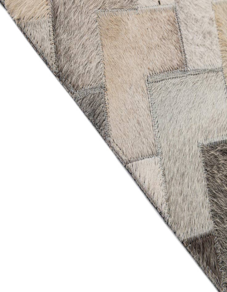 Detail image of 5' 7 x 7' 10 Cowhide - Patchwork Rug