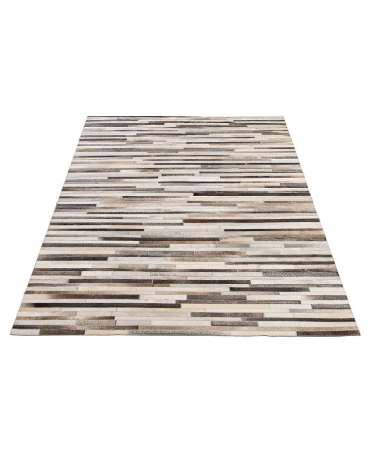 Detail image of 5' 2 x 8' Cowhide - Patchwork Rug