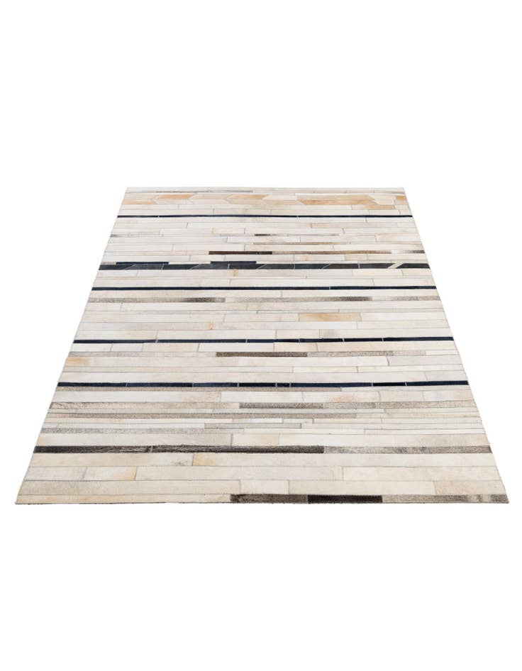 Detail image of 4' 11 x 7' 8 Cowhide - Patchwork Rug