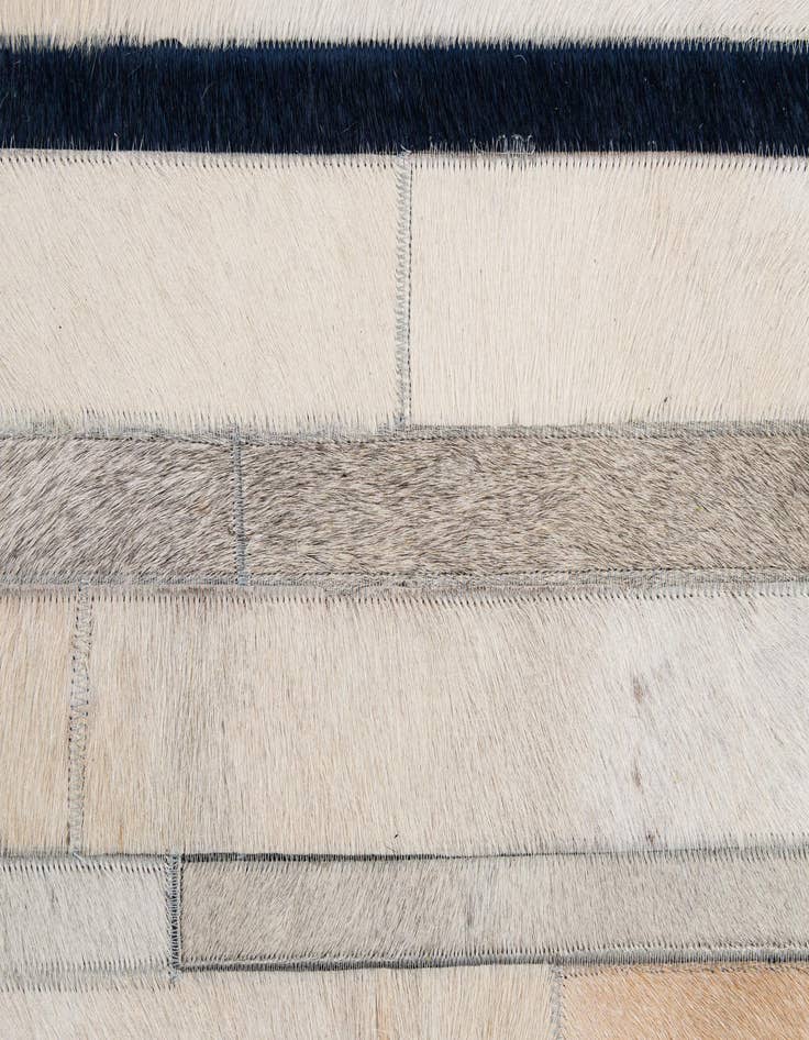 Detail image of 4' 11 x 7' 8 Cowhide - Patchwork Rug