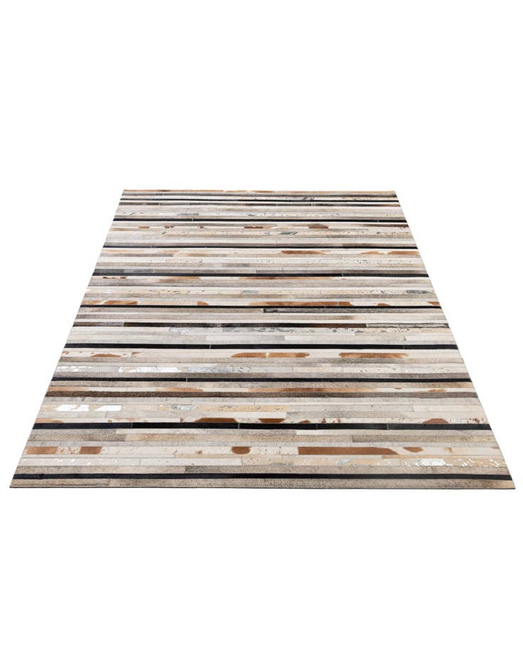 Detail image of 5' 1 x 8' 1 Cowhide - Patchwork Rug