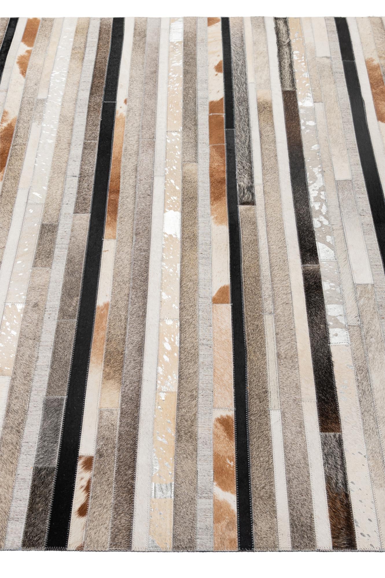 5' 1 x 8' 1 Cowhide - Patchwork Rug