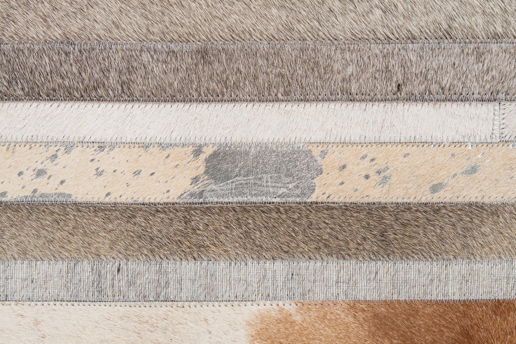 5' 1 x 8' 1 Cowhide - Patchwork Rug