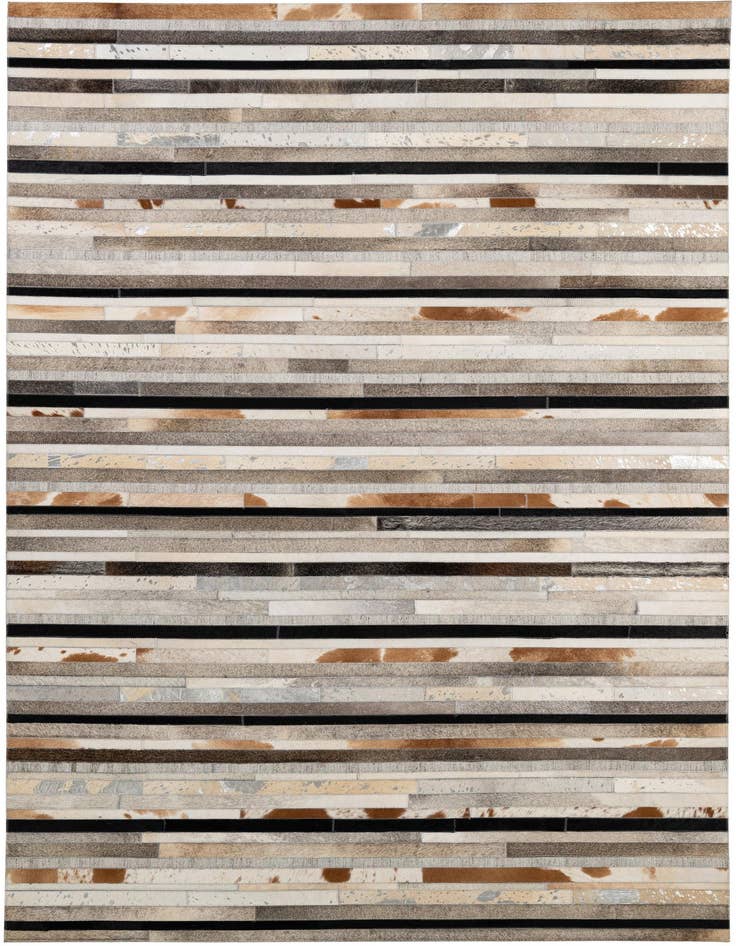 Detail image of 5' 1 x 8' 1 Cowhide - Patchwork Rug