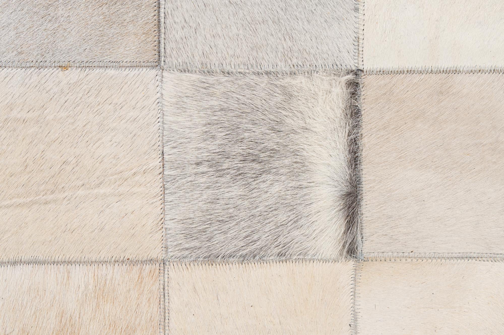 5' 1 x 7' 10 Cowhide - Patchwork Rug