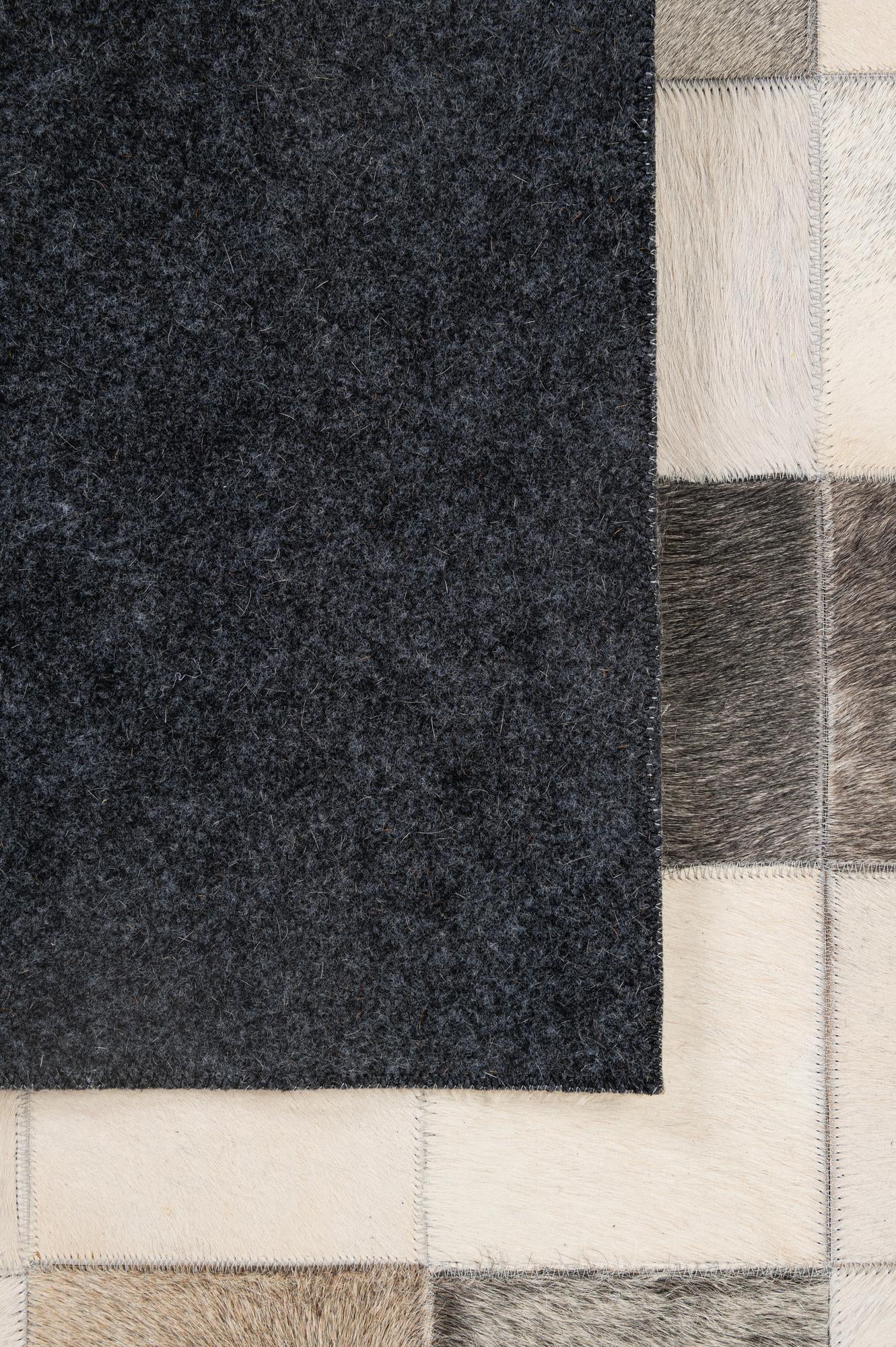 5' 1 x 7' 10 Cowhide - Patchwork Rug