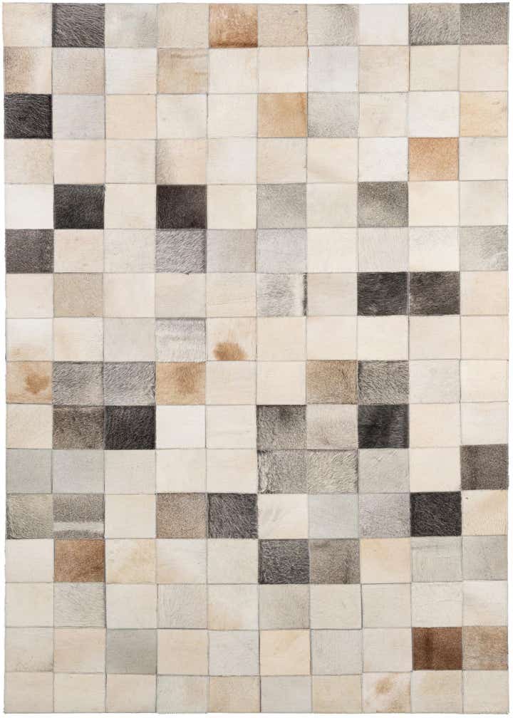 5' 1 x 7' 10 Cowhide - Patchwork Rug