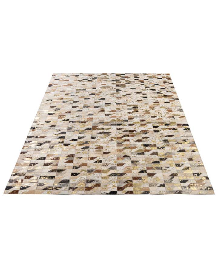 5' 2 x 7' 11 Cowhide - Patchwork Rug