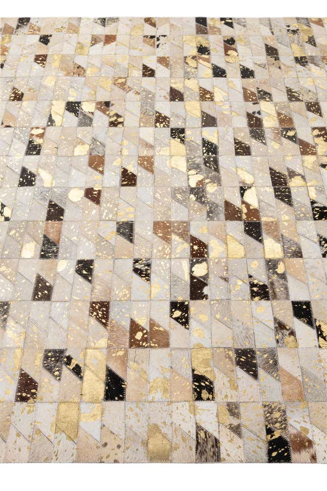 5' 2 x 7' 11 Cowhide - Patchwork Rug