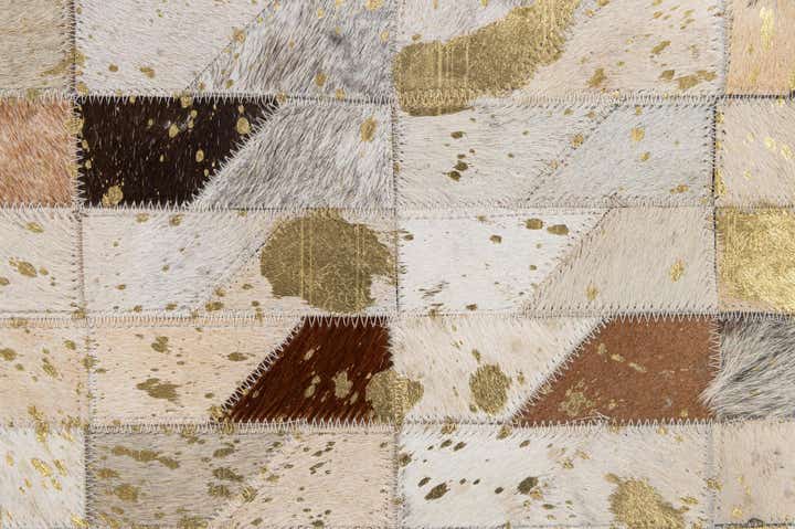 5' 2 x 7' 11 Cowhide - Patchwork Rug