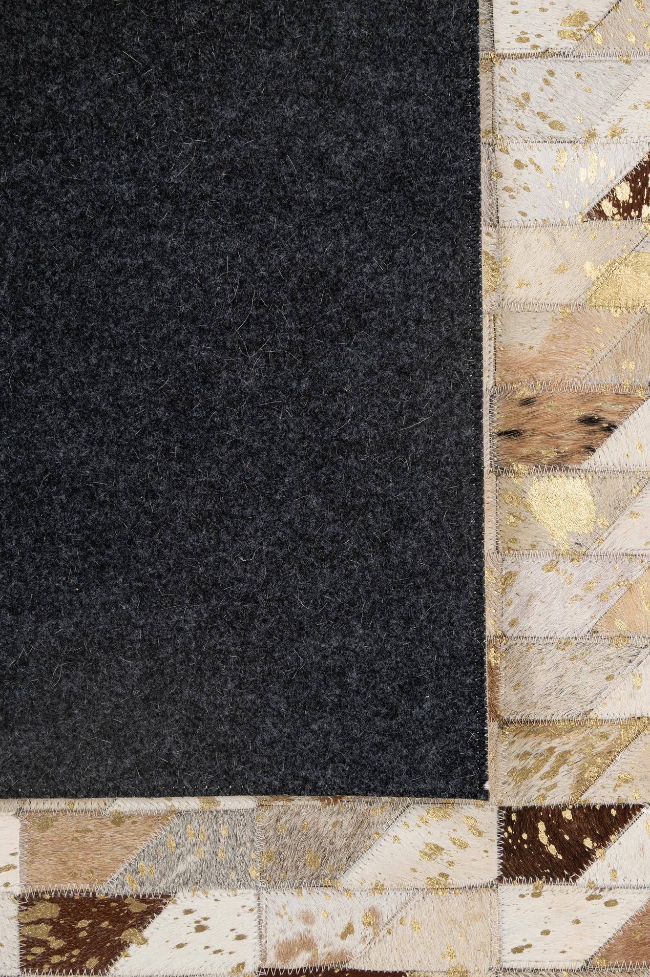 5' 2 x 7' 11 Cowhide - Patchwork Rug