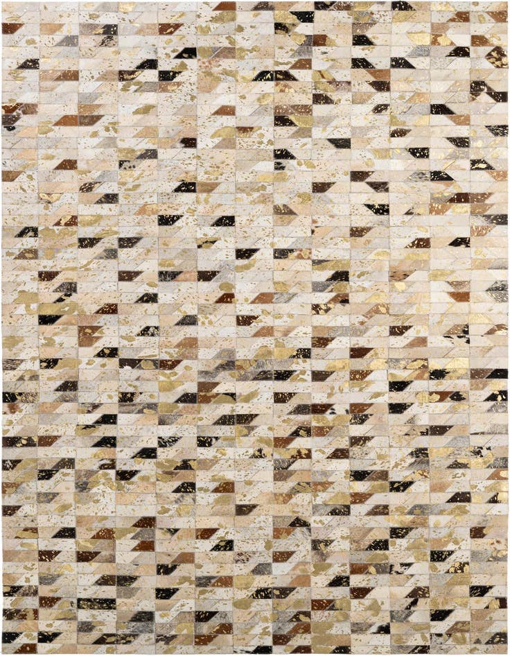 Detail image of 5' 2 x 7' 11 Cowhide - Patchwork Rug