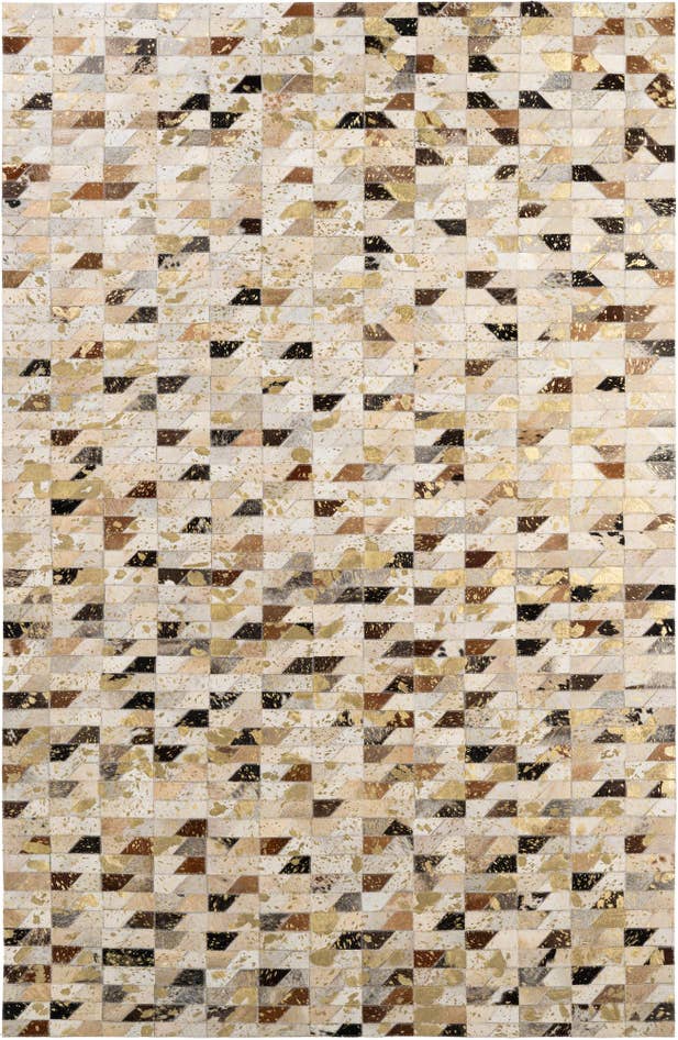 Detail image of 5' 2 x 7' 11 Cowhide - Patchwork Rug
