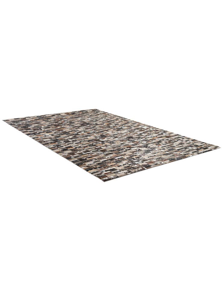 Detail image of 5' 1 x 8' Cowhide - Patchwork Rug