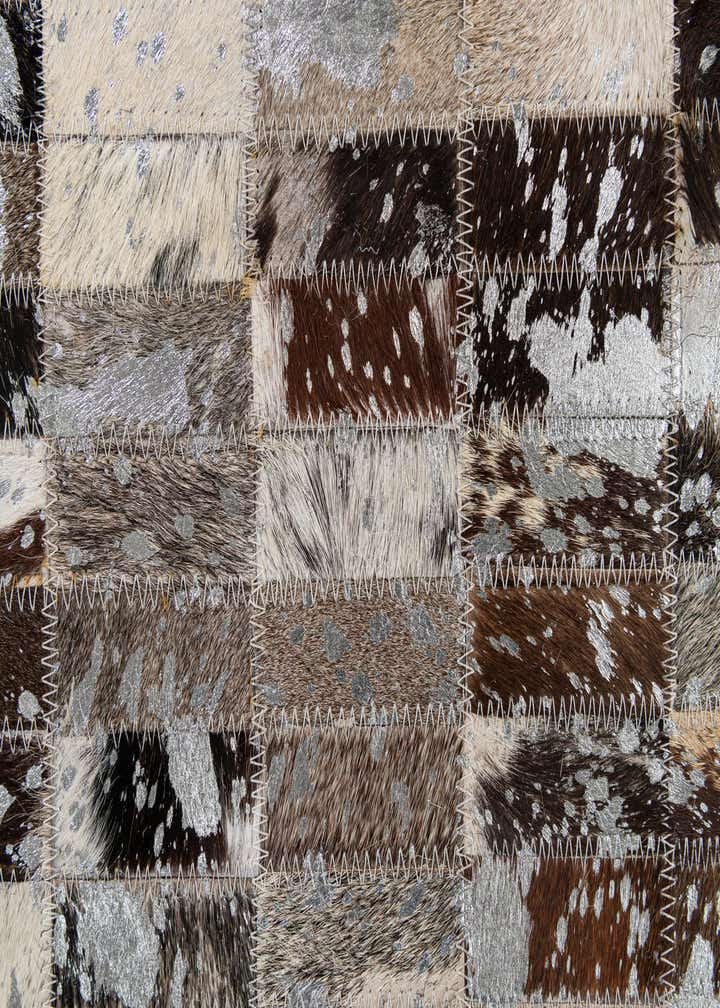 5' 1 x 8' Cowhide - Patchwork Rug