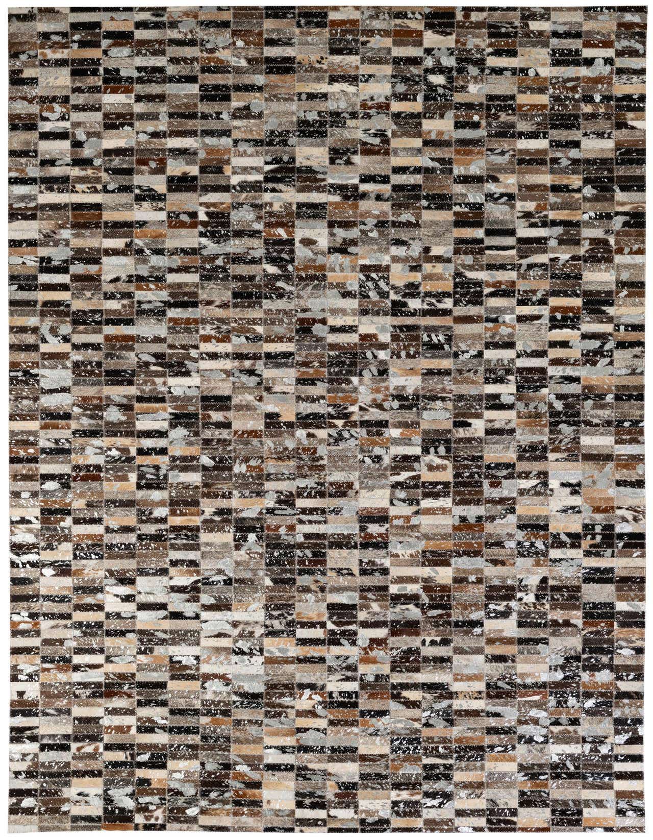 5' 1 x 8' Cowhide - Patchwork Rug