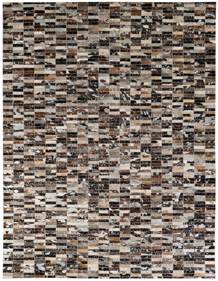 Detail image of 5' 1 x 8' Cowhide - Patchwork Rug