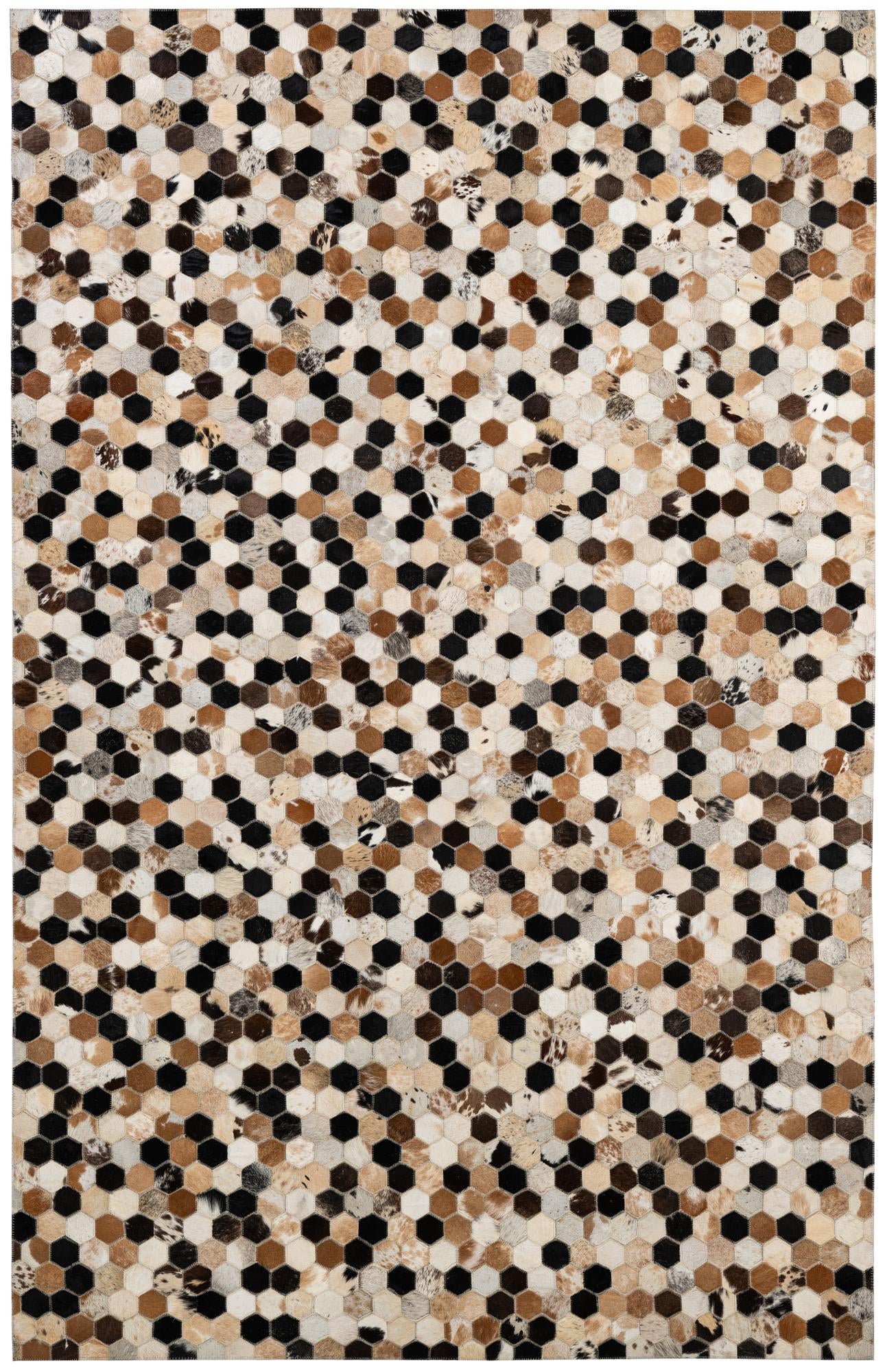 5' 1 x 7' 11 Cowhide - Patchwork Rug