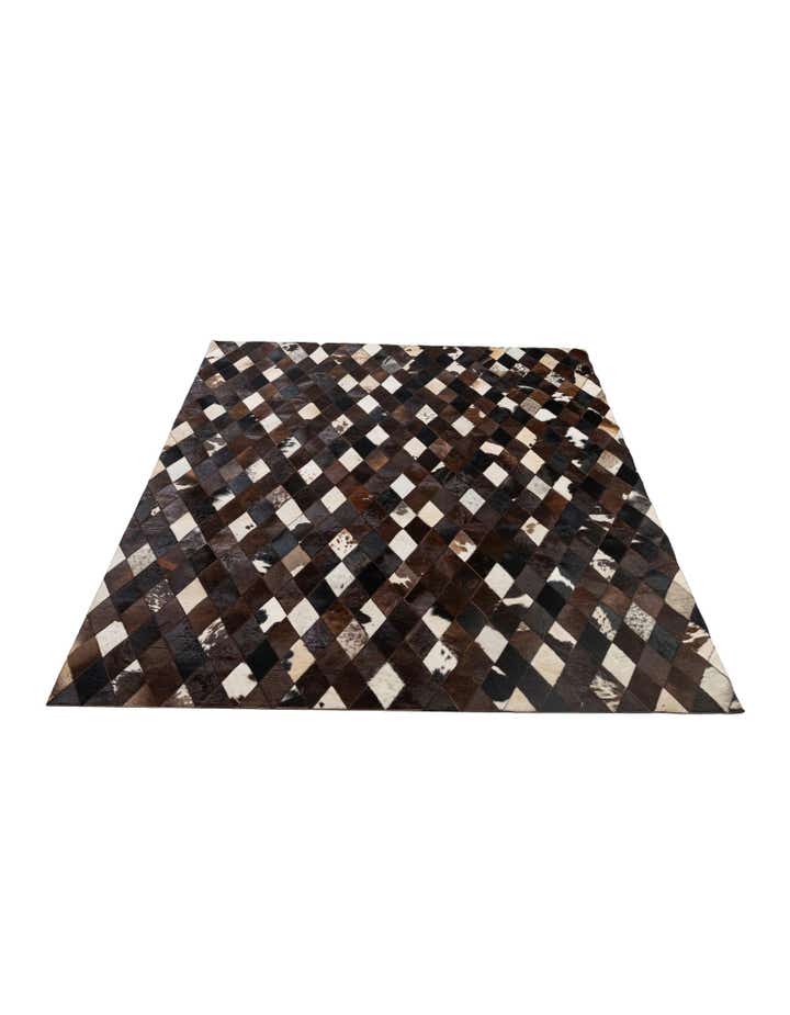 5' 9 x 8' 1 Cowhide - Patchwork Rug