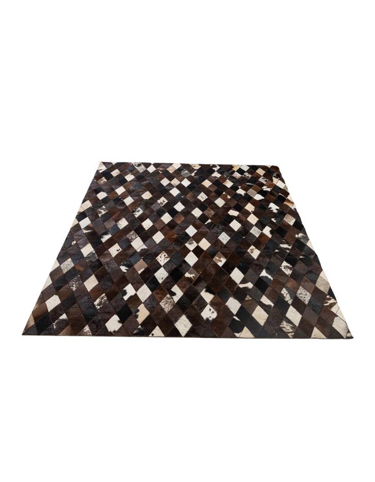 Detail image of 5' 9 x 8' 1 Cowhide - Patchwork Rug