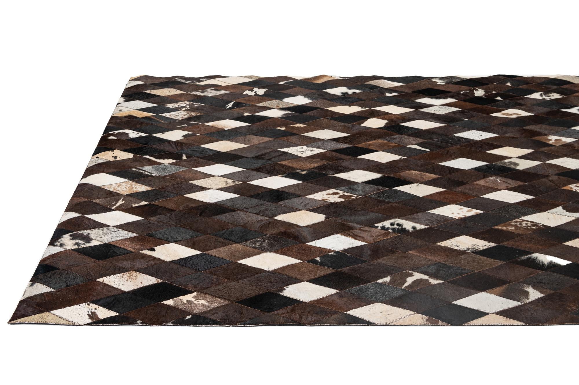 5' 9 x 8' 1 Cowhide - Patchwork Rug