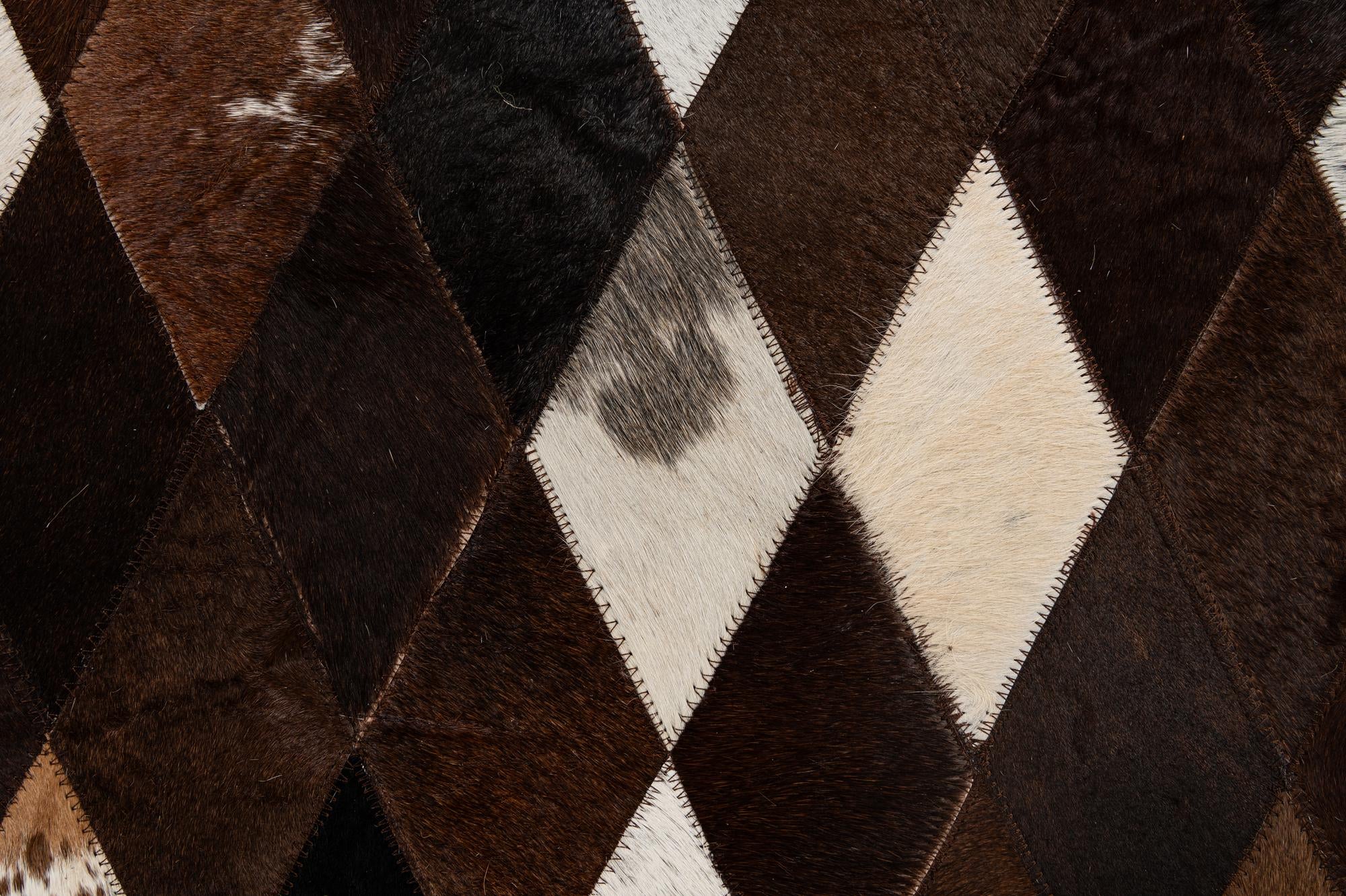 5' 9 x 8' 1 Cowhide - Patchwork Rug