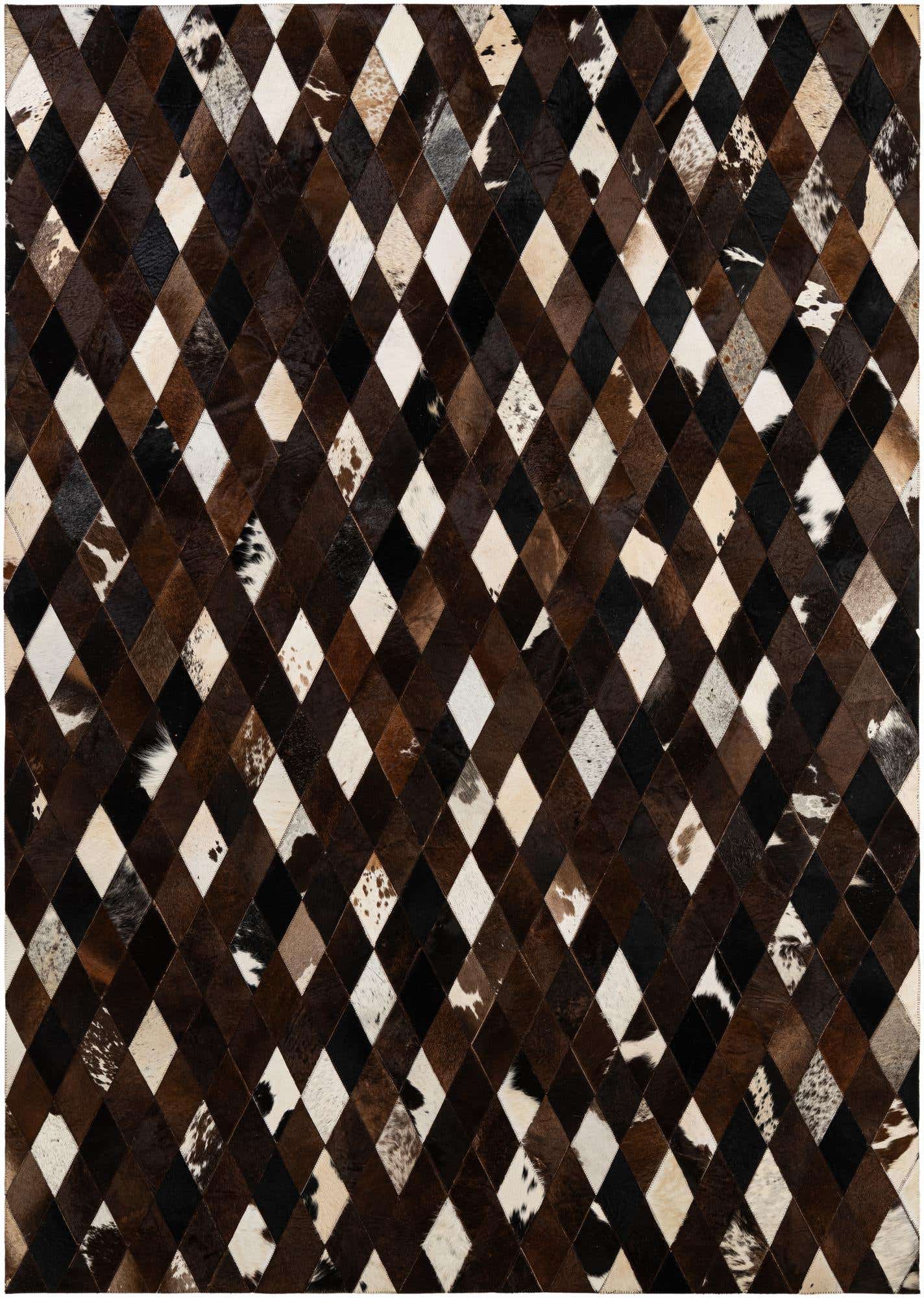 5' 9 x 8' 1 Cowhide - Patchwork Rug