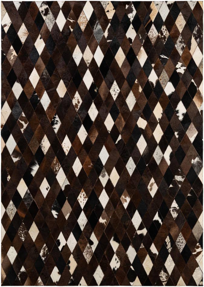 Detail image of 5' 9 x 8' 1 Cowhide - Patchwork Rug