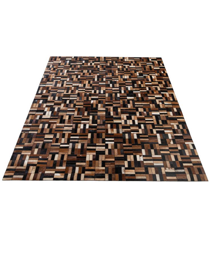 Detail image of 4' 11 x 7' 11 Cowhide - Patchwork Rug