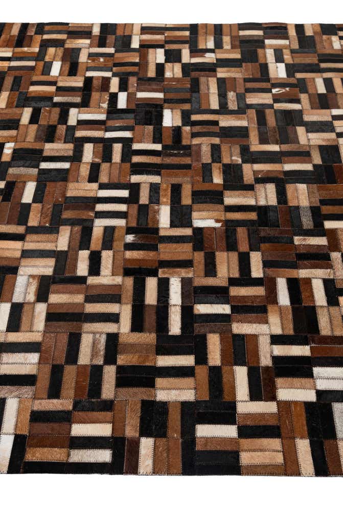 4' 11 x 7' 11 Cowhide - Patchwork Rug
