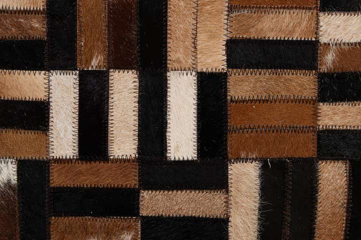 4' 11 x 7' 11 Cowhide - Patchwork Rug