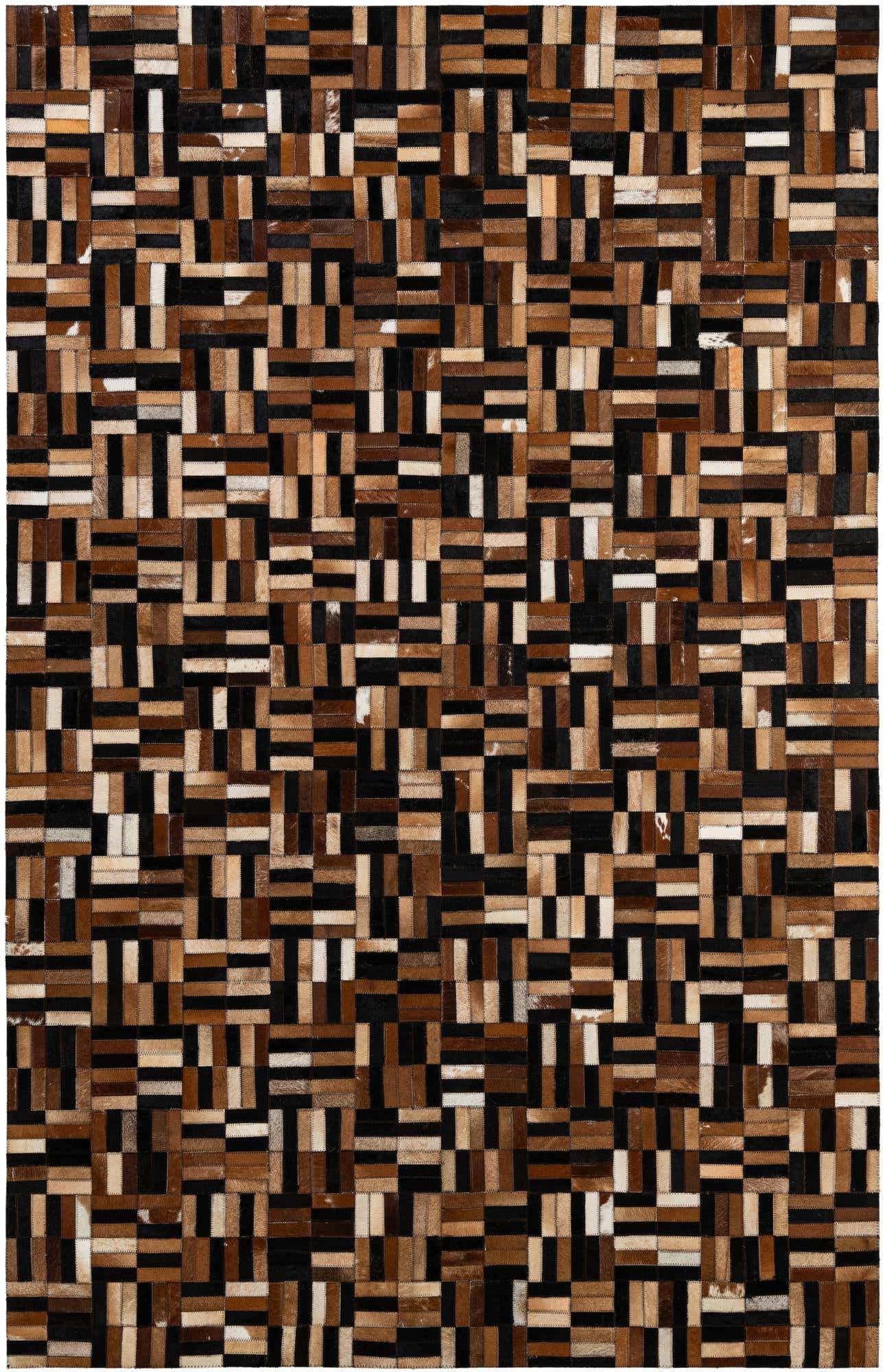 4' 11 x 7' 11 Cowhide - Patchwork Rug