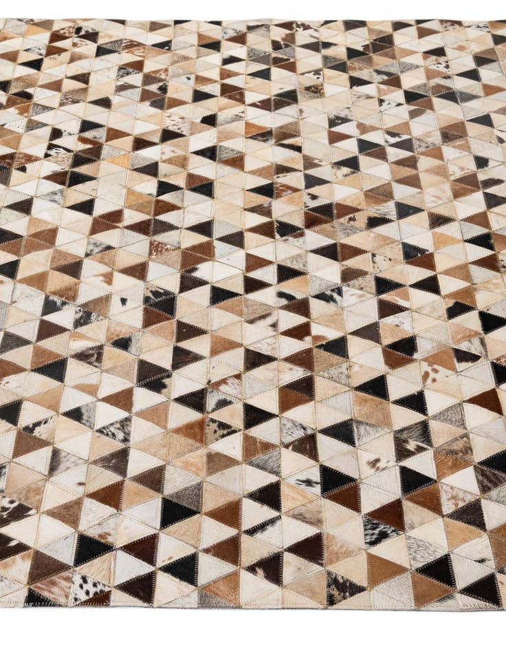 Detail image of 5' 1 x 7' 11 Cowhide - Patchwork Rug