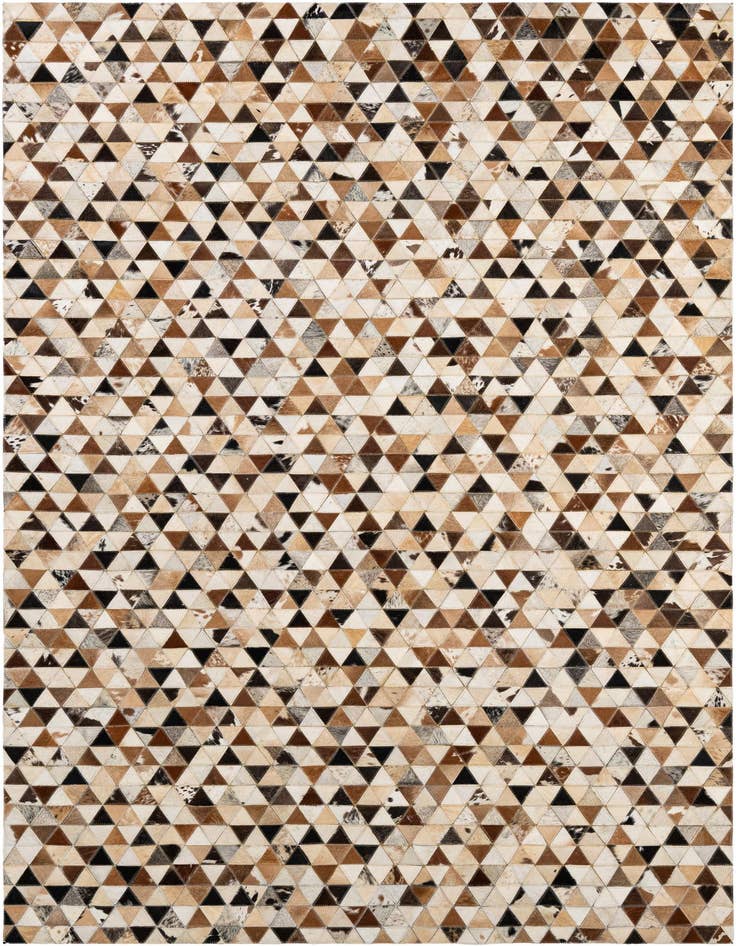 Detail image of 5' 1 x 7' 11 Cowhide - Patchwork Rug
