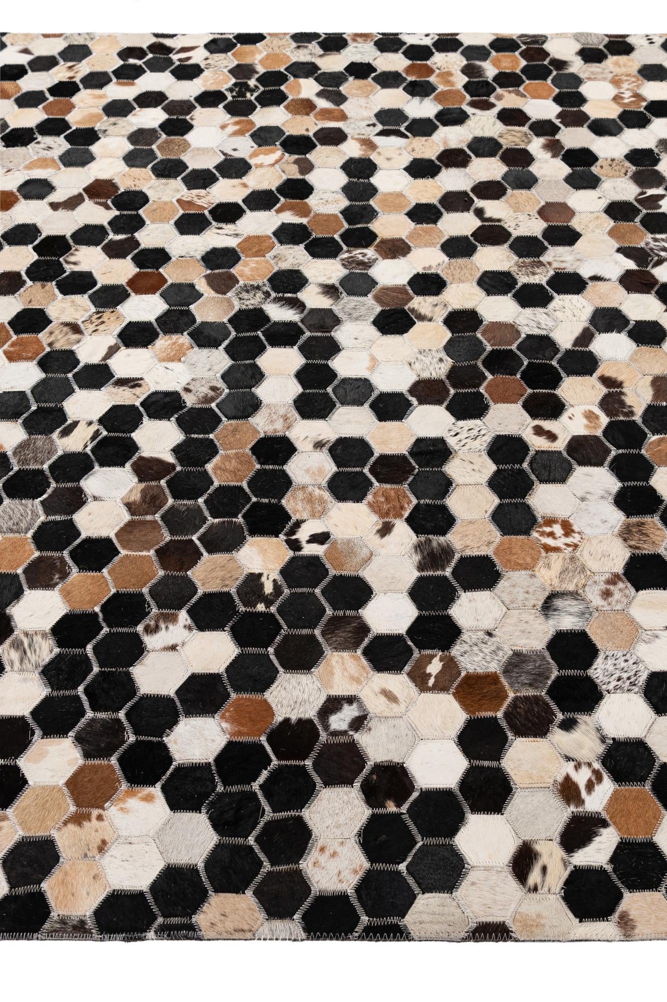 5' 1 x 8' 1 Cowhide - Patchwork Rug