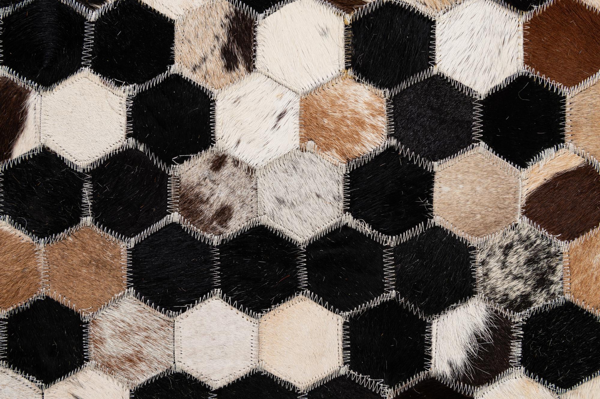5' 1 x 8' 1 Cowhide - Patchwork Rug