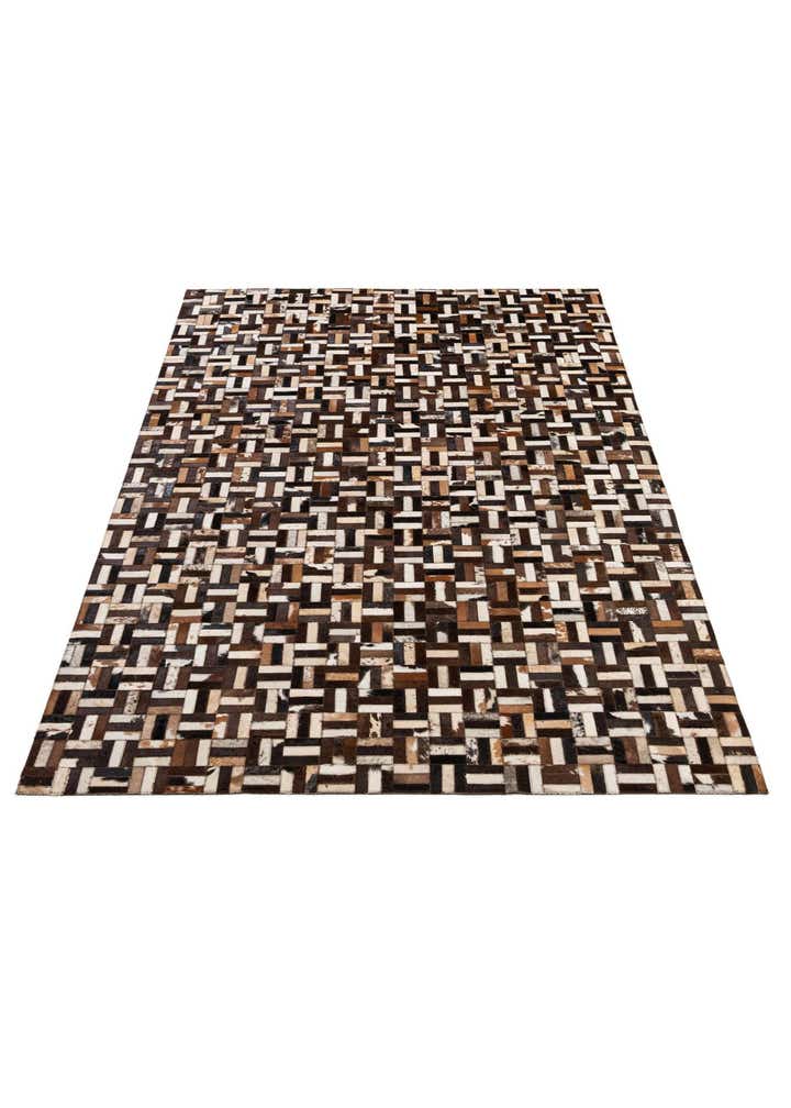4' 11 x 7' 11 Cowhide - Patchwork Rug