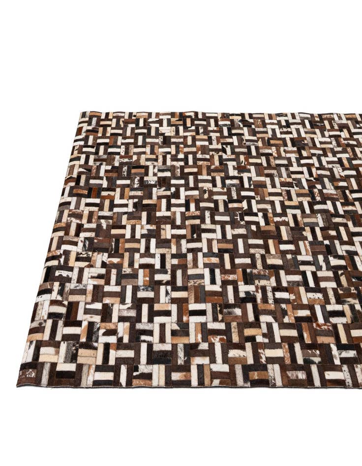 Detail image of 4' 11 x 7' 11 Cowhide - Patchwork Rug