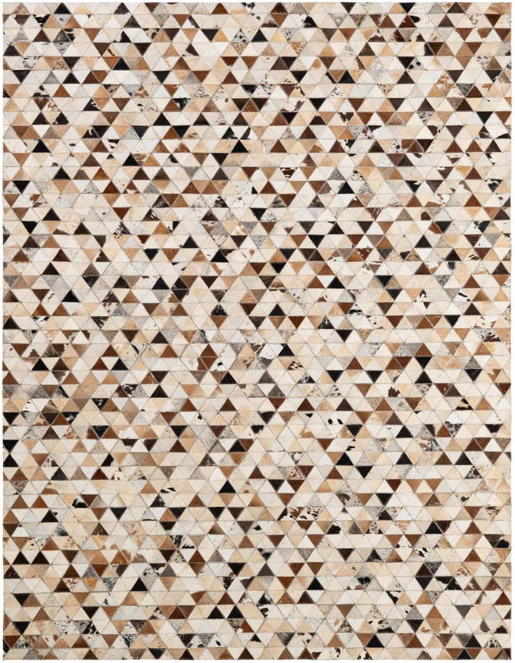 Detail image of 5' 1 x 7' 11 Cowhide - Patchwork Rug