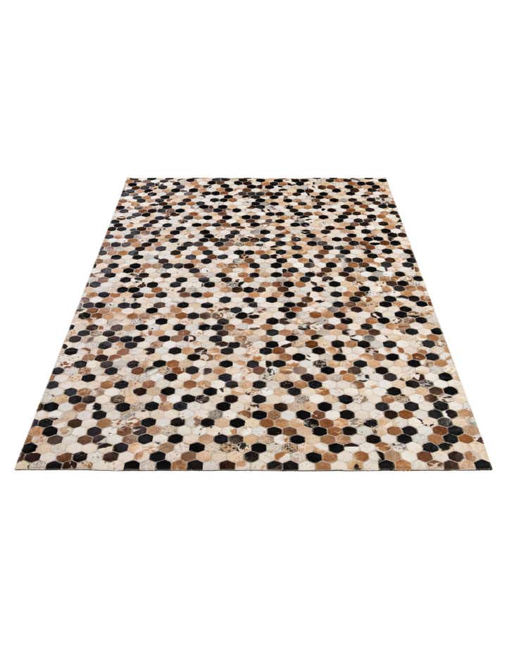 5' x 8' 1 Cowhide - Patchwork Rug