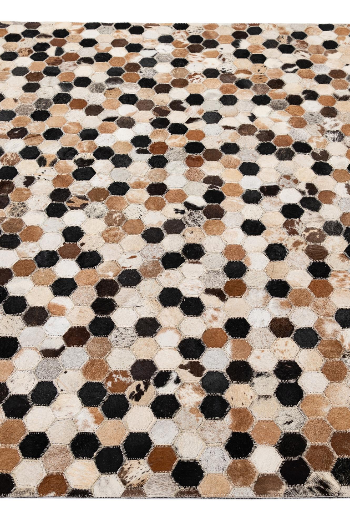 5' x 8' 1 Cowhide - Patchwork Rug