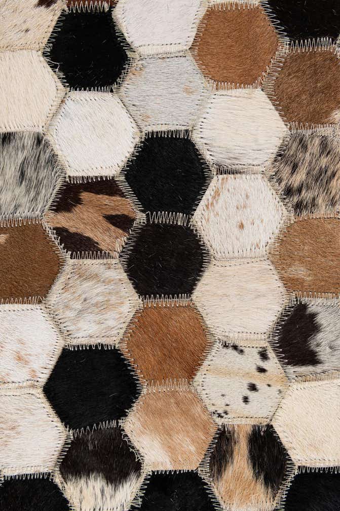 5' x 8' 1 Cowhide - Patchwork Rug