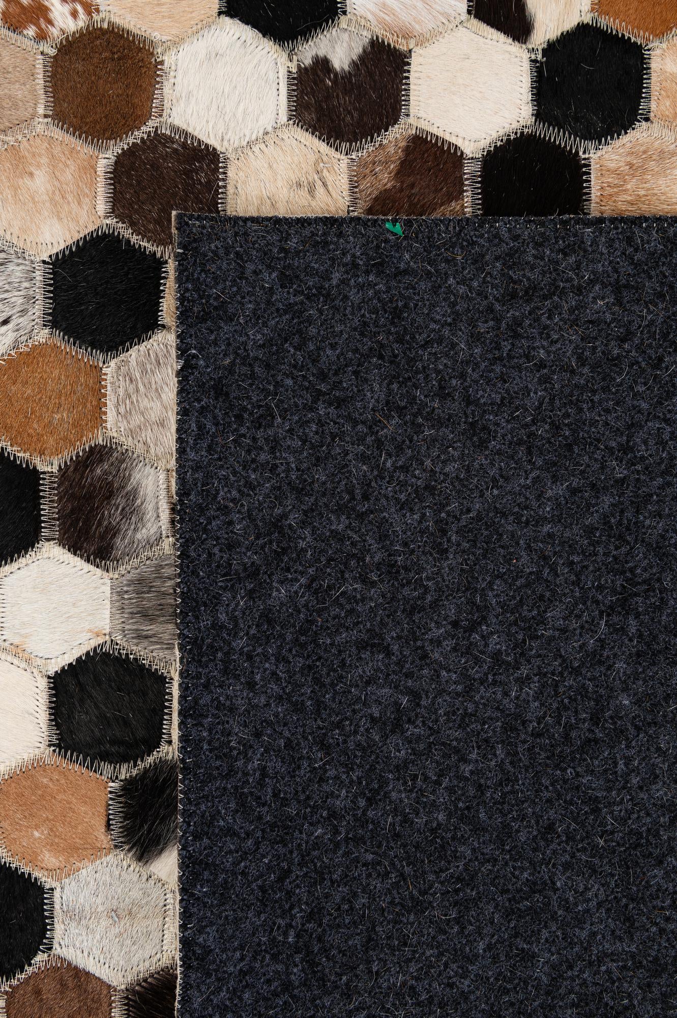 5' x 8' 1 Cowhide - Patchwork Rug