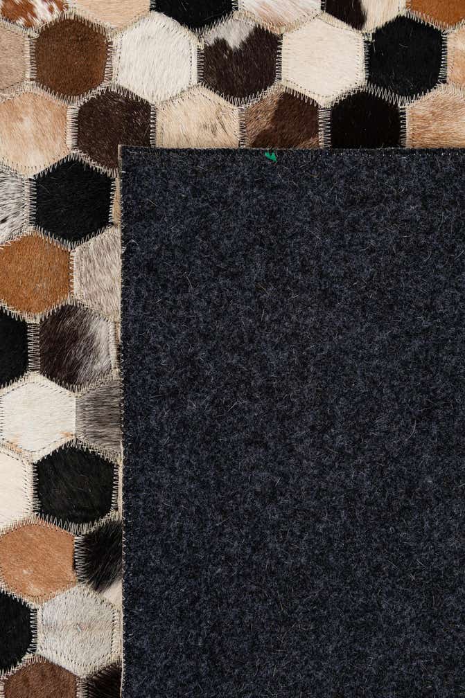 5' x 8' 1 Cowhide - Patchwork Rug