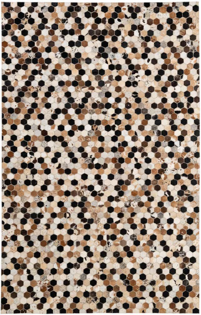 5' x 8' 1 Cowhide - Patchwork Rug