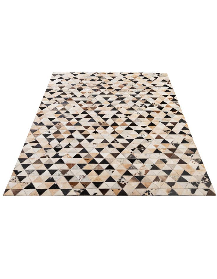 Detail image of 5' 2 x 8' Cowhide - Patchwork Rug