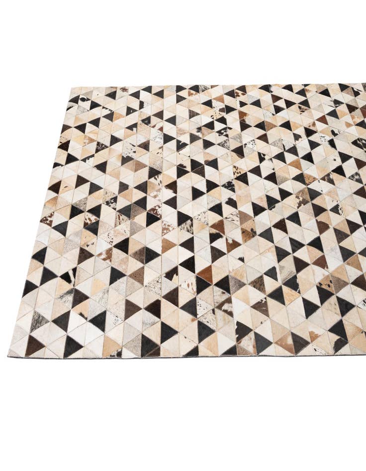 Detail image of 5' 2 x 8' Cowhide - Patchwork Rug