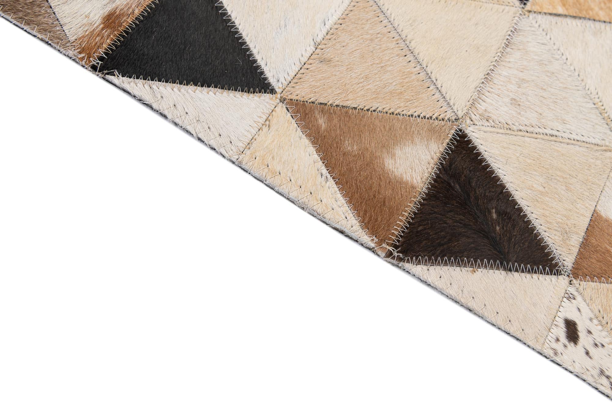 5' 2 x 8' Cowhide - Patchwork Rug
