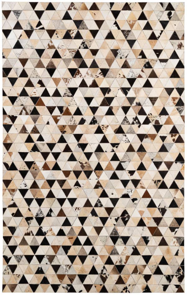 Detail image of 5' 2 x 8' Cowhide - Patchwork Rug
