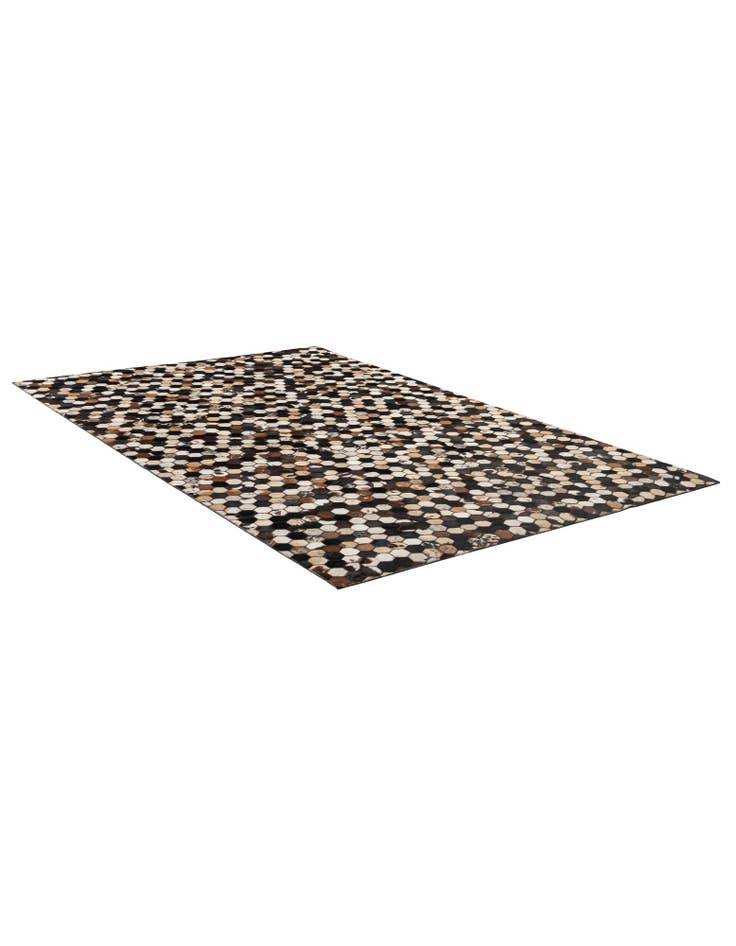 Detail image of 5' 1 x 8' Cowhide - Patchwork Rug